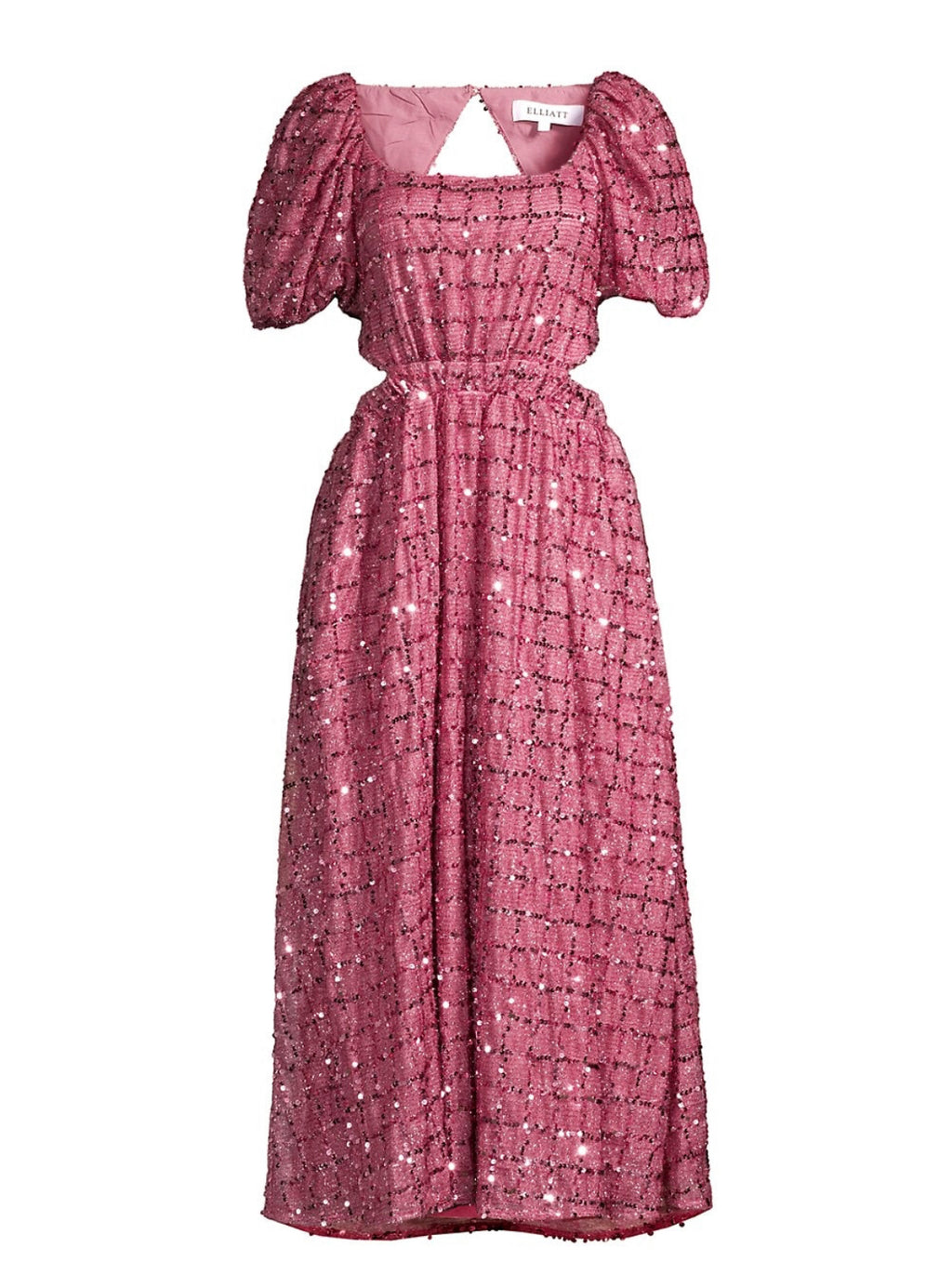 Elliatt Aubree Puff Sleeve Midi Dress