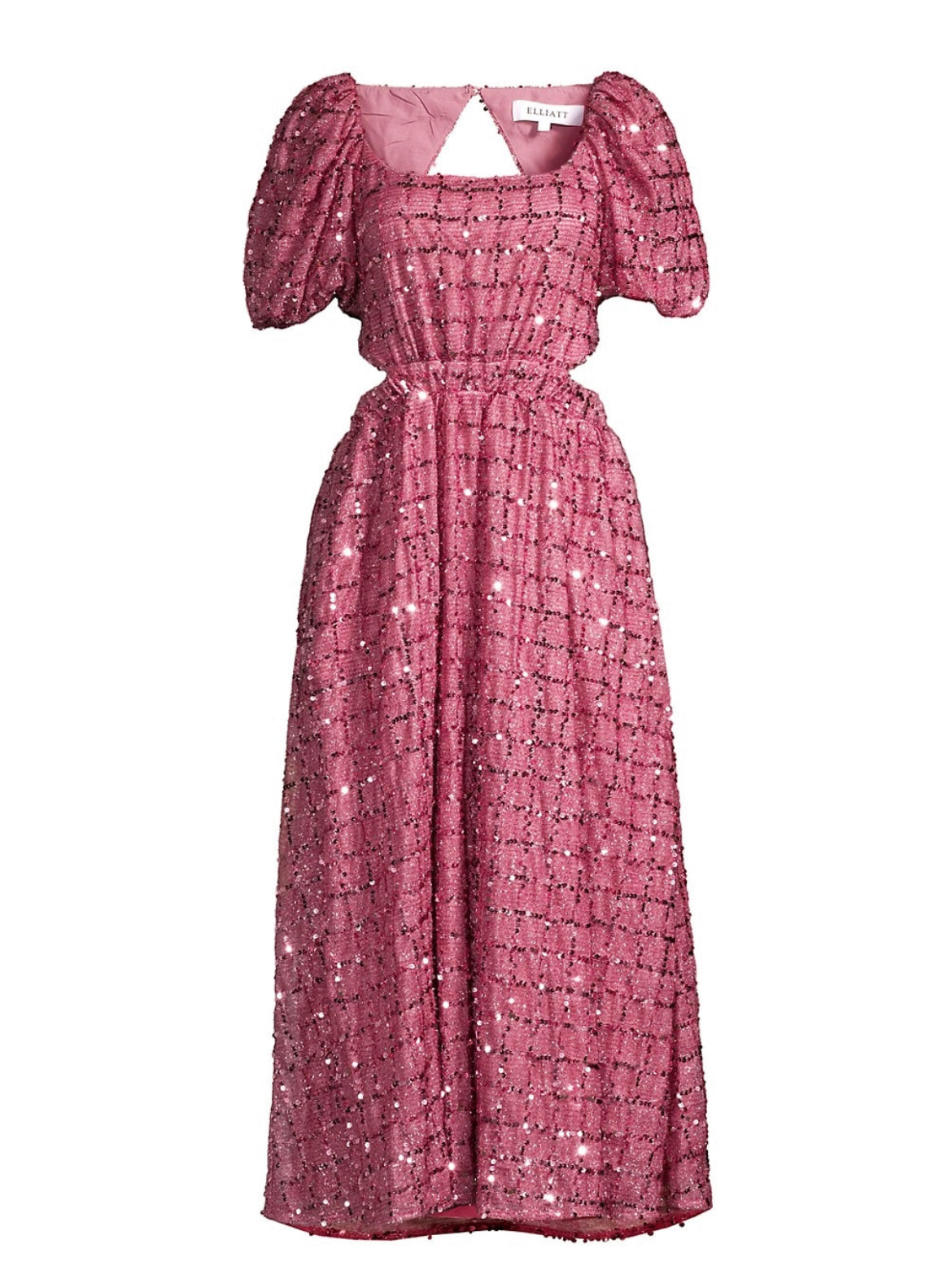Elliatt Aubree Puff Sleeve Midi Dress