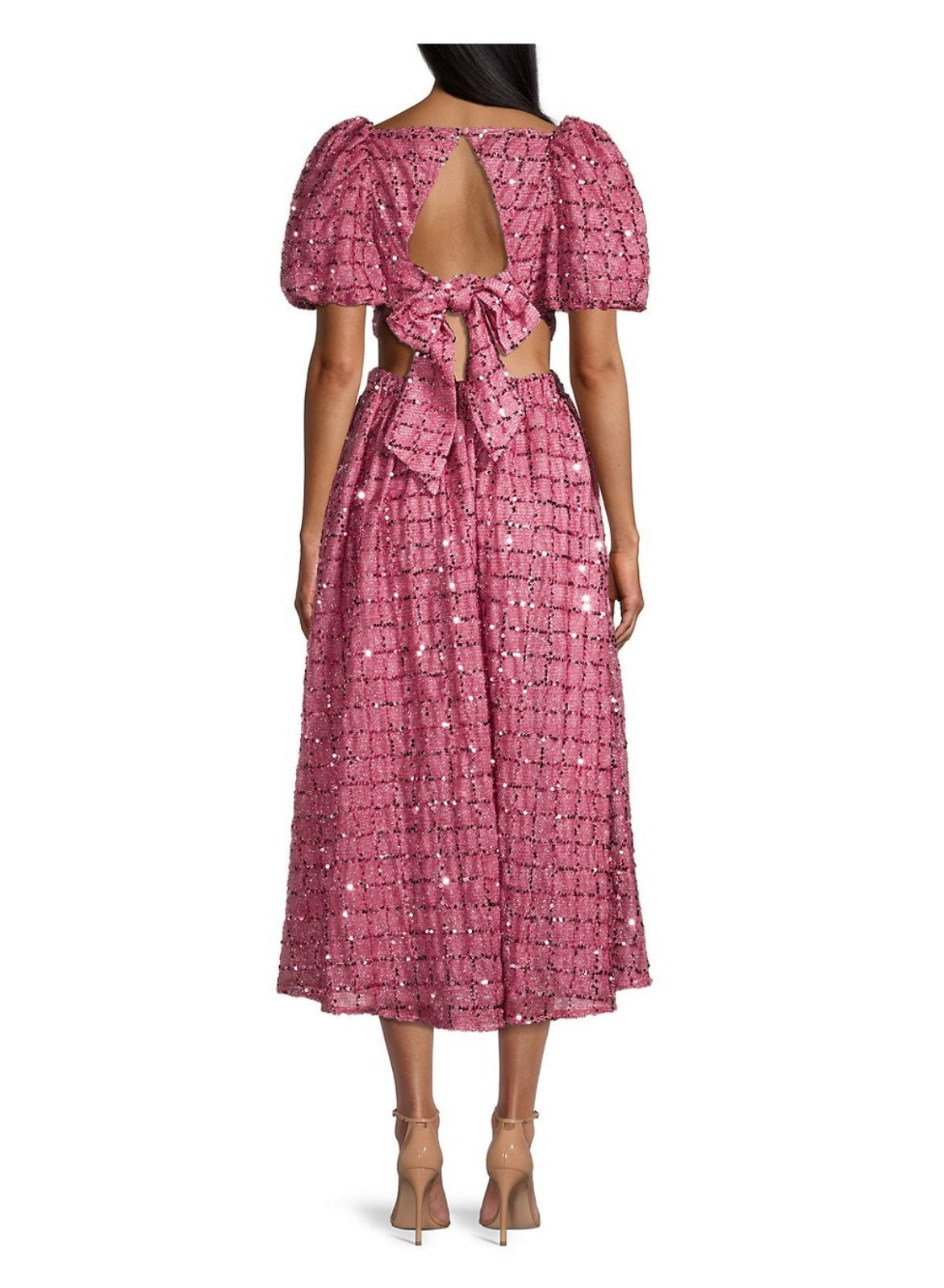 Elliatt Aubree Puff Sleeve Midi Dress