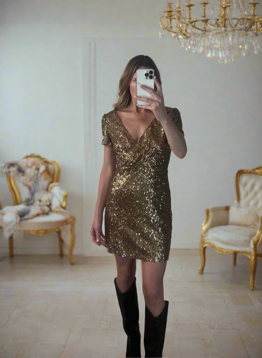 Gold Party Dress