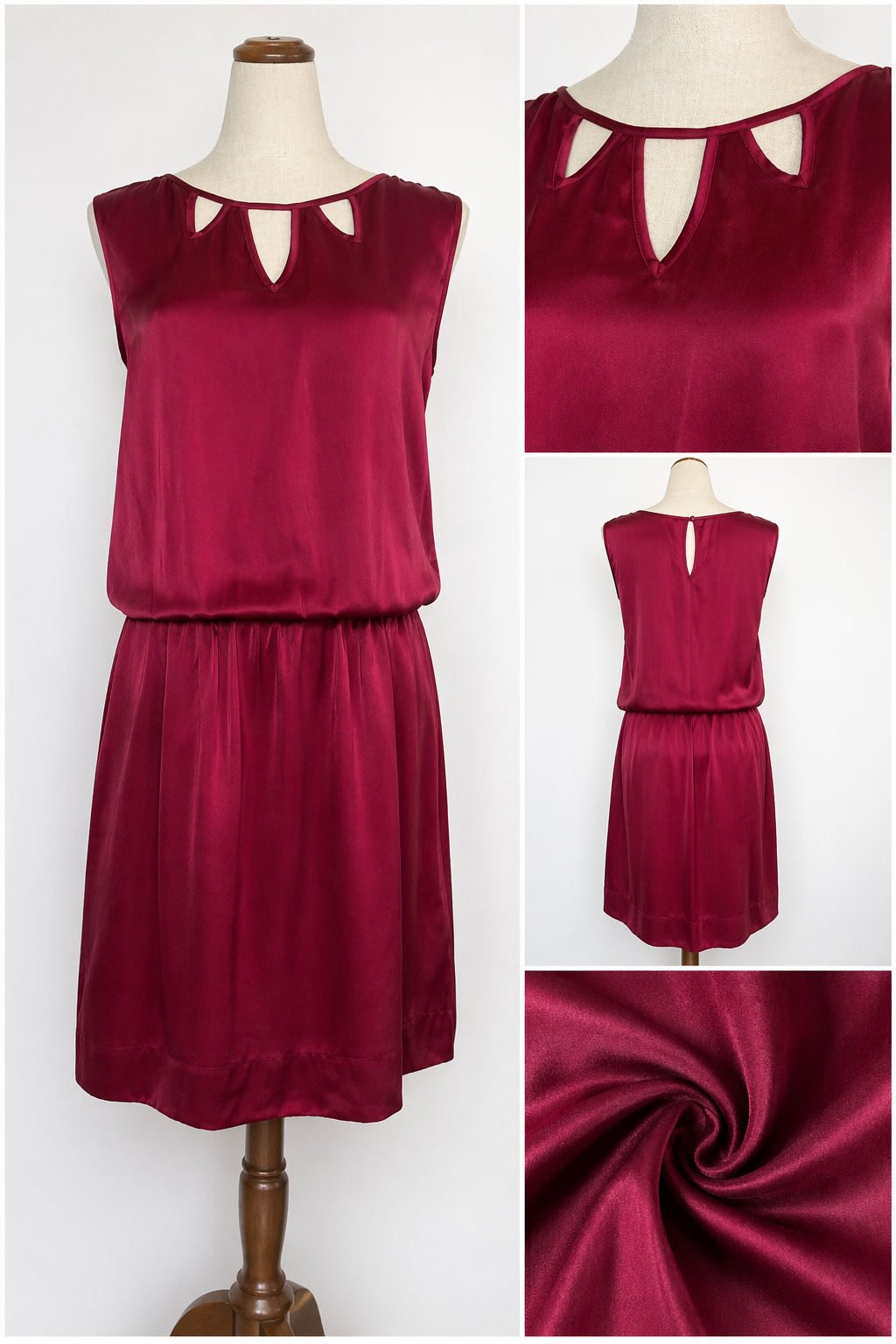 Vintage Red silk dress