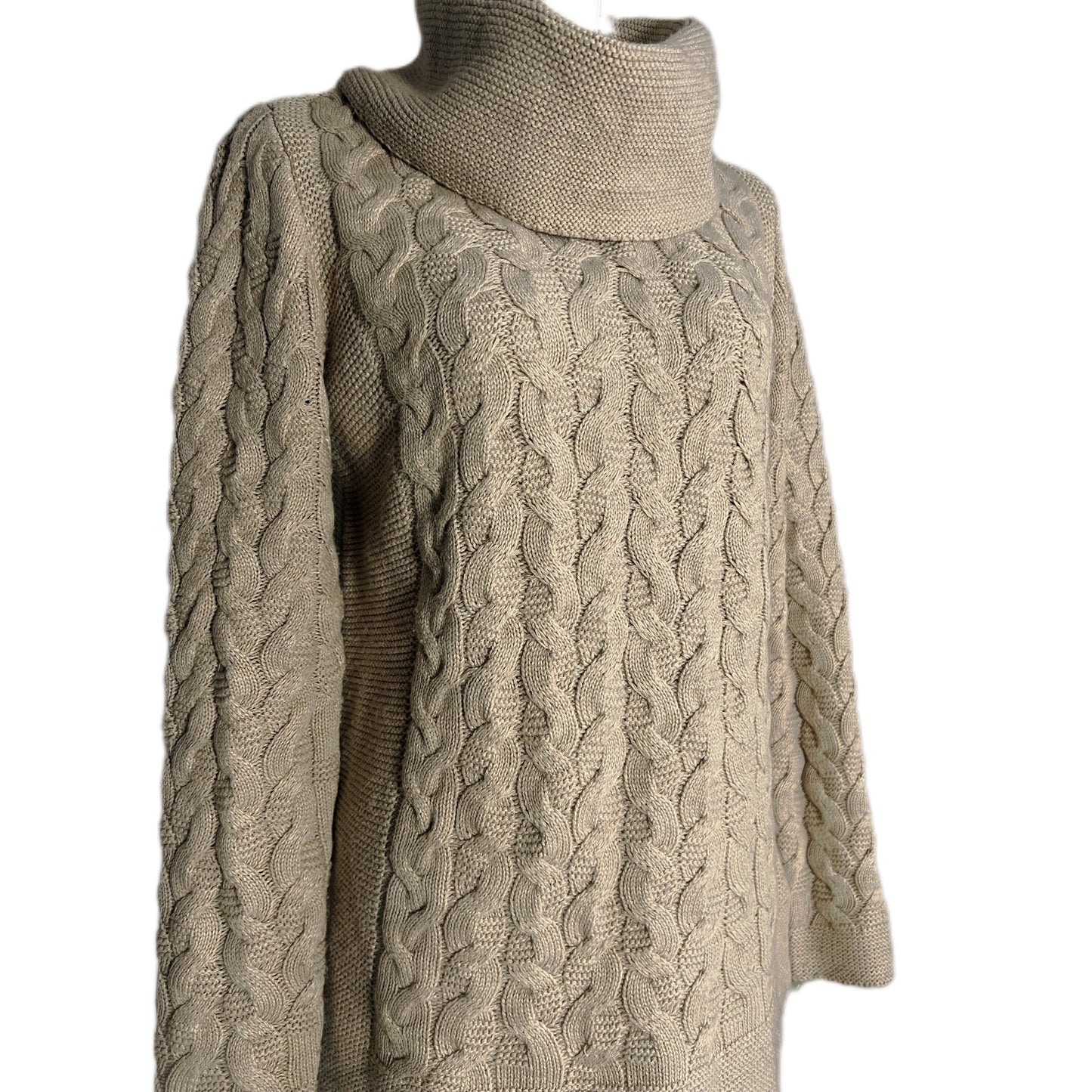 Calvin Klein Cable Knit Cowl Neck Sweater