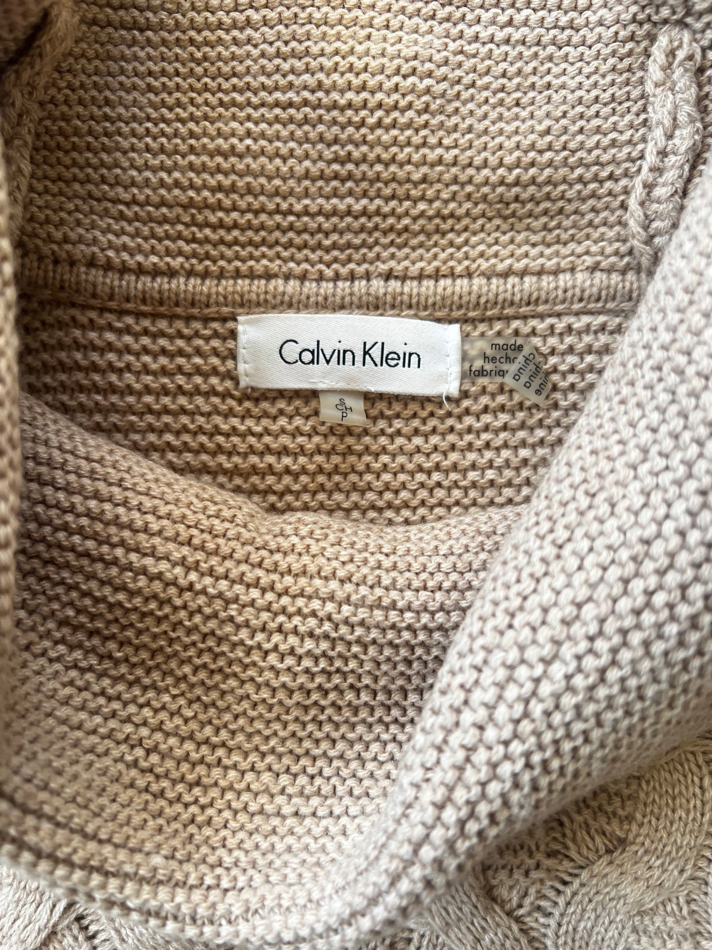 Calvin Klein Cable Knit Cowl Neck Sweater