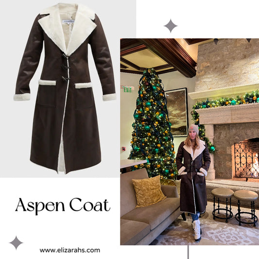 Vegan Leather Shearling Coat